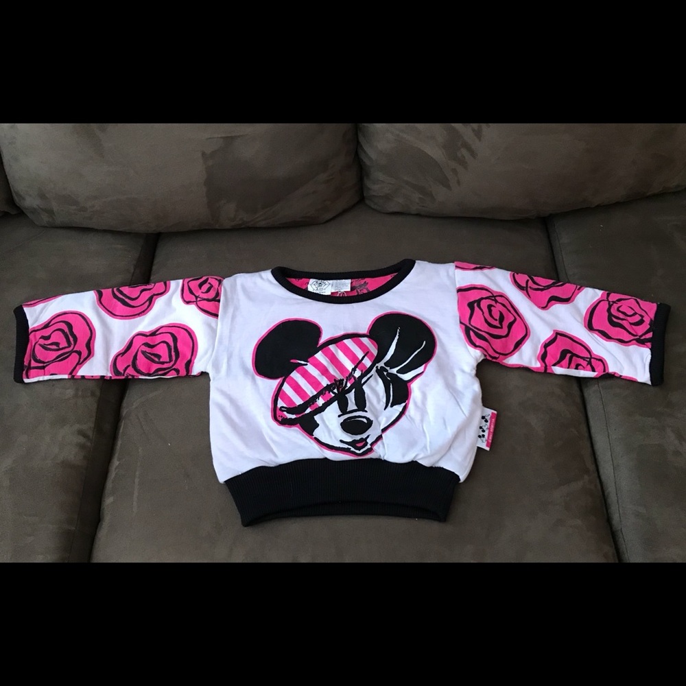 Mickey And Co. By J.G. Hook Girl’s Multi Color Graphic Pullover Reversible Top.